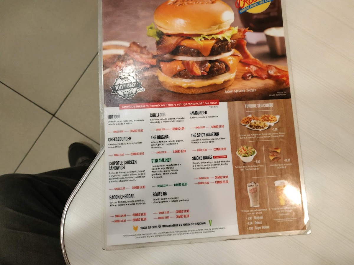 Menu Johnny Rockets - Shopping Metrô Tucuruvi-1